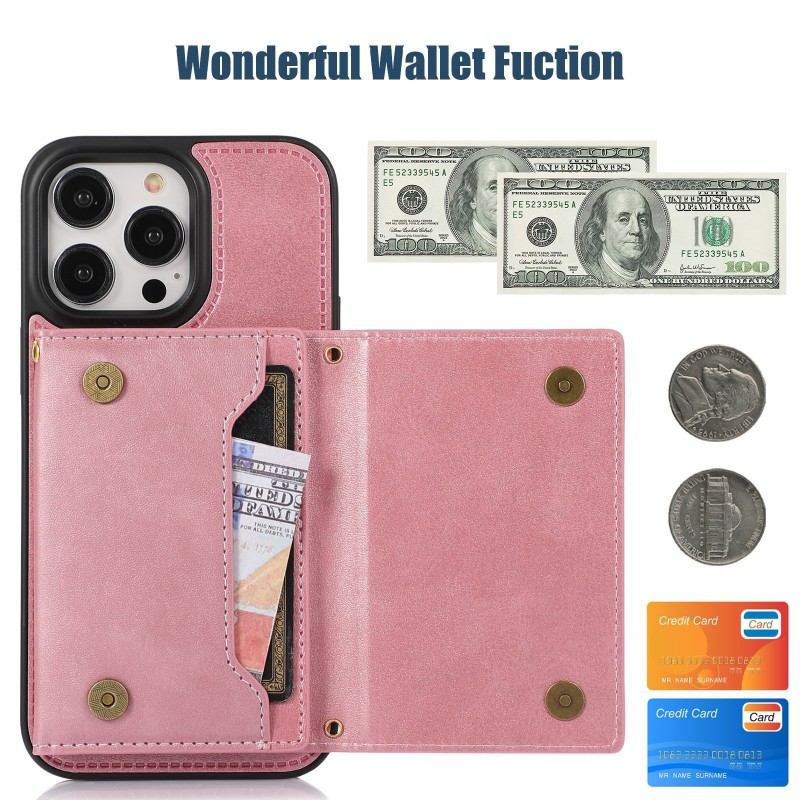 Back Cover Style Crossbody Card Slot Anti-theft Phone Case